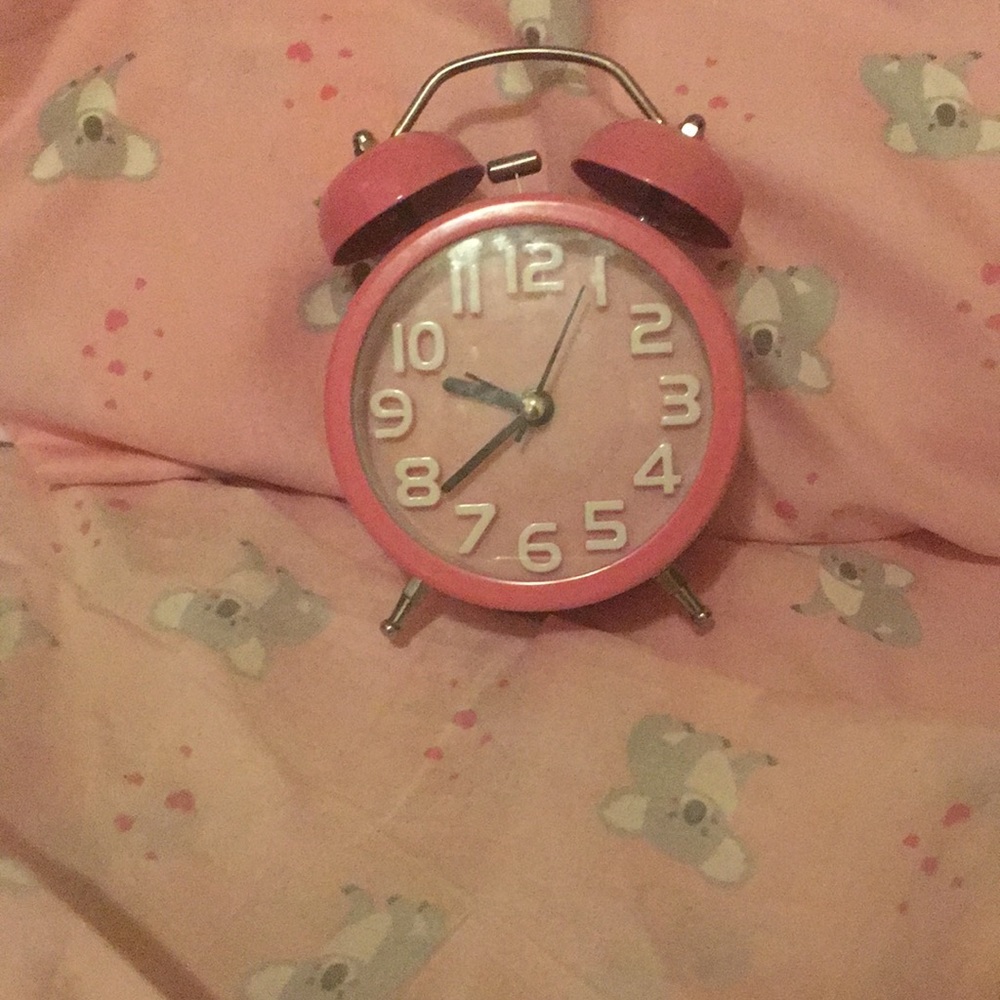 Pink clock from forever 21